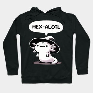 Hexalotl Pentagram Axolotl Witch Hoodie